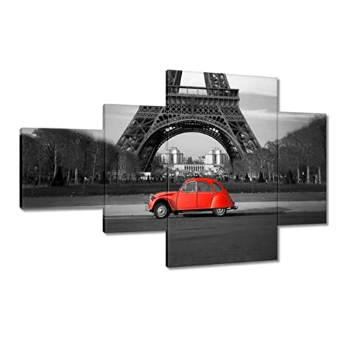 Tableau Paris Tour Eiffel toile 130 x 80 cm pour une ambiance romantique