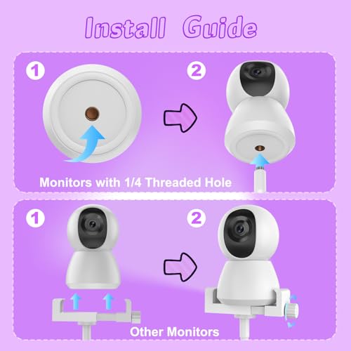 image for Vebiso 2025 Baby Monitor Mount - Universal Adjustable Monitor Flex Sta