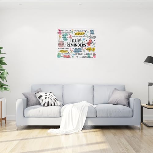 Leseogye Daily Reminders Inspirational Poster Framed Canvas Motivational Wall Decor Positive Affirmations Prints, Quotes Wall Art for Office Home Classroom 20x25cm - Cosy Home Interiors Leseogye Daily Reminders Inspirational Poster Framed Canvas Motivational Wall Decor Positive Affirmations Prints, Quotes Wall Art for Office Home Classroom 20x25cm - Image 5