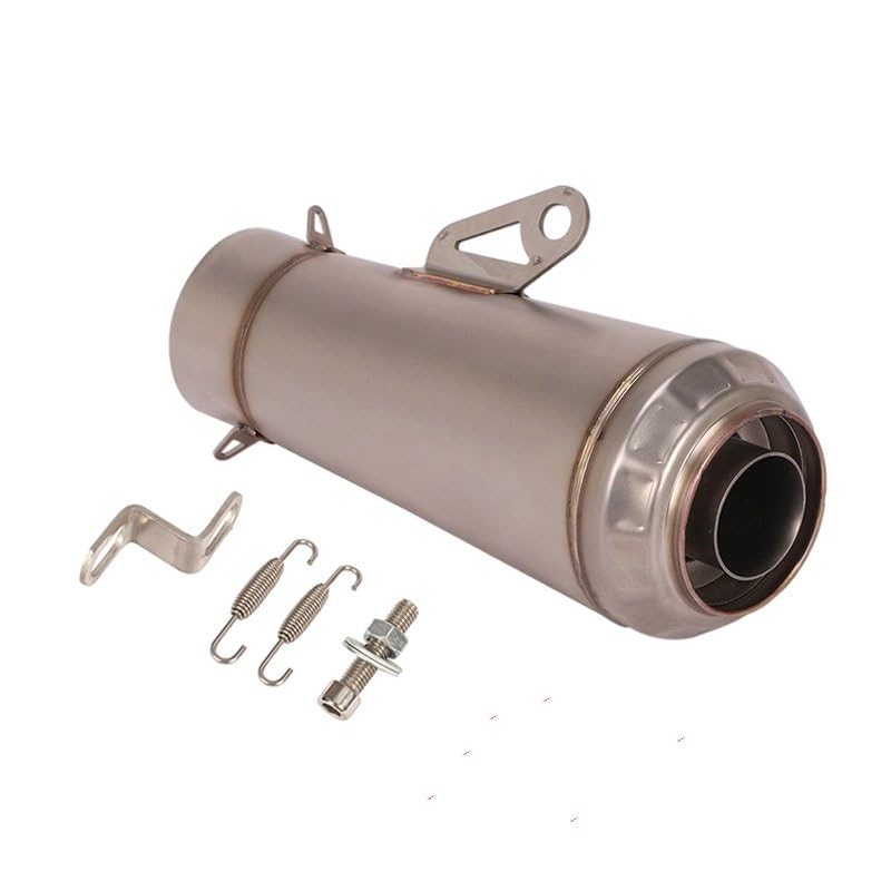 Silencieux moto 38-51mm double sortie basse pour optimiser l'évasion des gaz