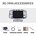 RG 34XX Retro Handheld Game Console Linux 64-bit 3.4 inch IPS Screen 32+64G Card RG 34XX Portable Gaming Console 5000+ Preloaded Games 3500mAh Battery Compatible with WiFi HDMI Bluetooth Glacier Blue