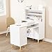 OmySalon L Shaped Manicure Table with Dust Collector, 52