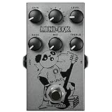 M-VAVE MINI-EFX Pedal de Efeitos Múltiplos para Guitarra Elétrica: 4 Overdrives, 4 Distorções, Boost, EQ de 3 Bandas, True Bypass e Design em Metal Compacto para Músicos