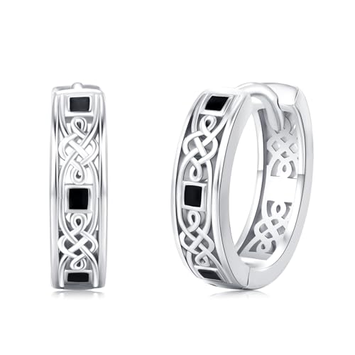 Bijoux vikings boucles d'oreilles homme en argent idée cadeau pour femme