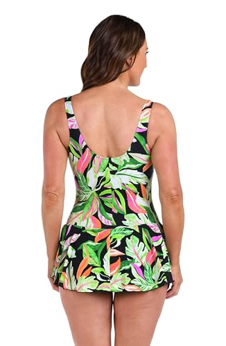 Maxine of Hollywood Womens Seam Front Swim Dress One Piece Swimsuit2