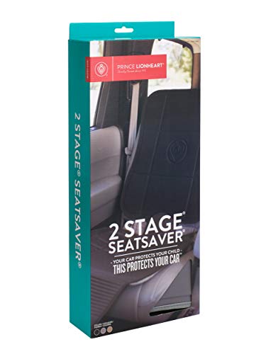 Prince Lionheart 0300 2-Stage seatSAVER: 2 part high-density foam construction prevents depression damage, dirt, spill and wear from child car seats, schwarz