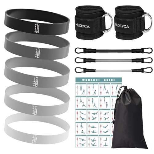 Image of Resistance Bands Set - Resistance Band and Adjustable Ankle Exercise Bands with Cuffs Great Equipment for Training, Working Out, Yoga,Home Gym with Training Guidance & Carry Bag,Set of 8