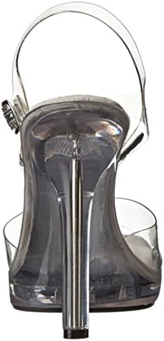 Ellie Shoes Women's 502 Brook Clear Dress Sandal, Clear, 9 M US | Image 2