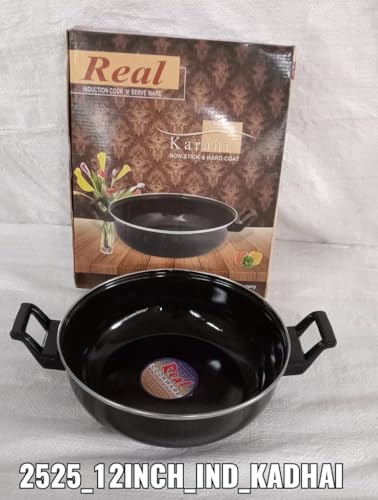 Image of YAKAAWAHard Anodized Kadhai 36.5 cm Non-Stick