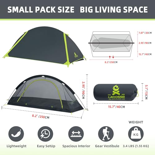 Croosseoutdoors 1-Person Backpacking Tent