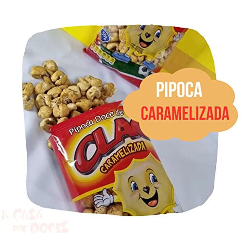 Pipoca Caramelizada Clac 50g Kit c/ 30 Pacotes