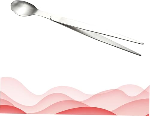 Miniatura 5 de KOMBIUDA Cuchara de prueba de sabor de acero inoxidable cuchara de degustación de metal cucharas de postre de plata pinzas de cocina cucharas de