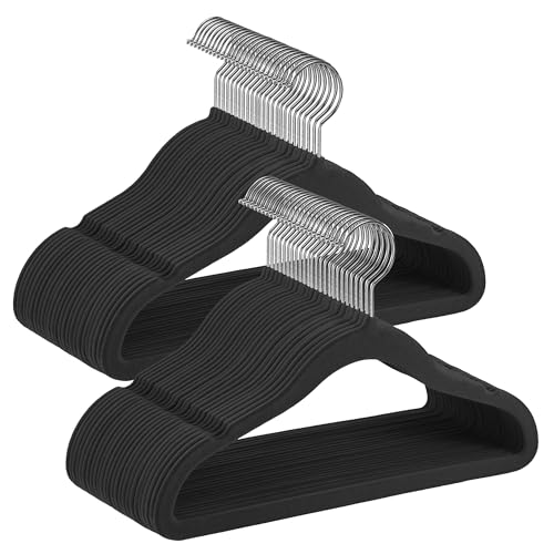 Perchas Terciopelo Negro Songmics Marca SONGMICS