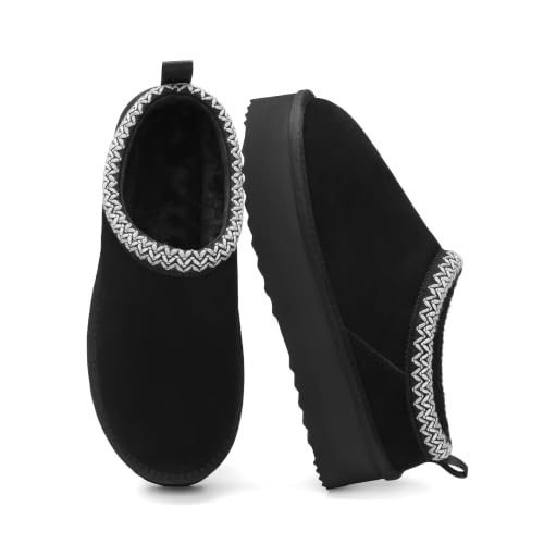 Women's Platform Genuine Suede Slippers - image 1