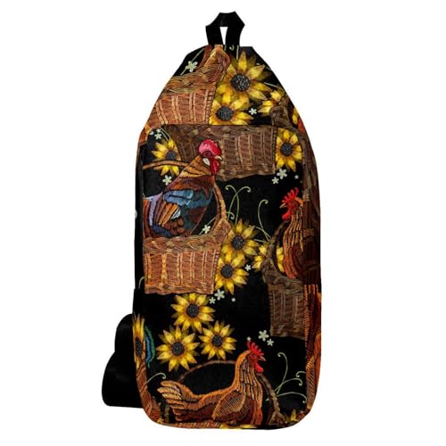 Sac à dos de voyage motif tournesol pour randonnée et balade, sac à bandoulière pratique