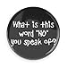 Funny Magnets; Sarcastic Humor: What Is This Word "No" You Speak Of? 3.0 Inch Refrigerator Magnet