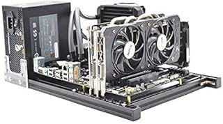 ATX Motherboard PC Computer Case,Open Air Frame Overclock Case Computer Motherboards Test Bench Aluminum Mod Base, Lightweight and Convenient Disassembly 02