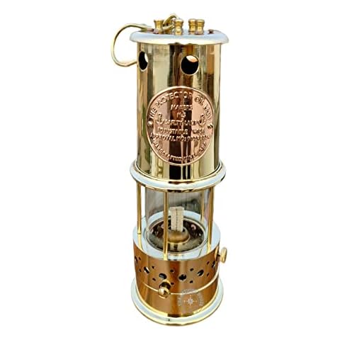 Handmade Brass Nautical Miner Lamp Cover