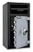 Mesa Safe MFL2714C-ILK All Steel Depository Safe with Interior Locker, Combination Lock, 1.3-Cubic Feet, Black and Grey