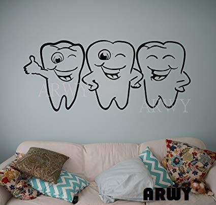 Roonir Dental Wall Stickers for Clinic Teeth Dental Doctor Office, Clinic, Home Wall Decals for Home Decorations Stickers Black Size(50X66 cm) (B089ZKSQ5X) Amazon Price History, Amazon Price Tracker