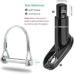 Attache de Remorque de Vélo, Attache de Remorque en Acier 1 Pack avec 1 Goupille de Connexion, Connecteur de Remorque de Bicyclette pour Remorque d'Enfants, Remorque pour Animaux