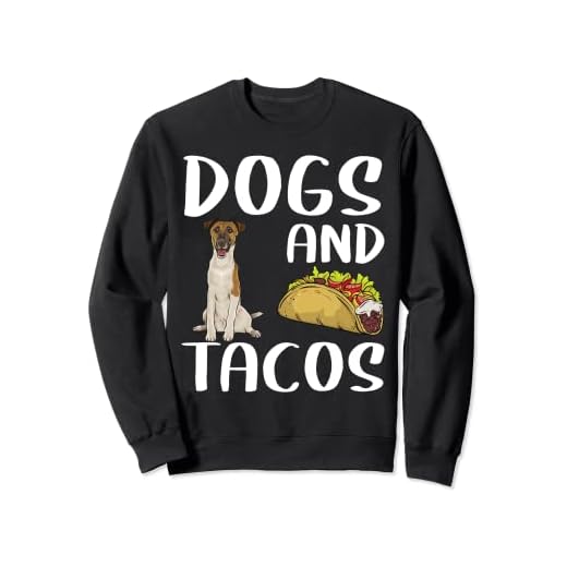 Dogs And Tacos Smooth Fox Terrier Mexican Food Lovers Sweatshirt