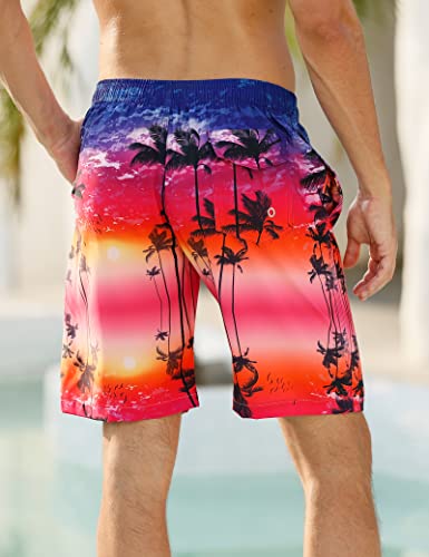 Image of BOJIN Mens Swim Trunks 9 inch Quick Dry Stretch Swim Shorts Mesh Lining Bathing Suits Swimwear Beach Shorts with Pockets