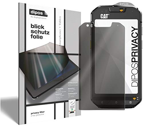 Protector de pantalla privacy dipos de alta precisión para Cat S60 vertical doble pack 1
