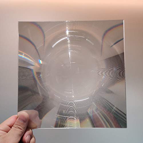 Image of Fresnel Lens, 200x200mm, Focal Length 100mm, Acrylic Lens (not Glass), for Physics Classroom, Solar Heating, Magnifiying. (Focal Length 100mm)