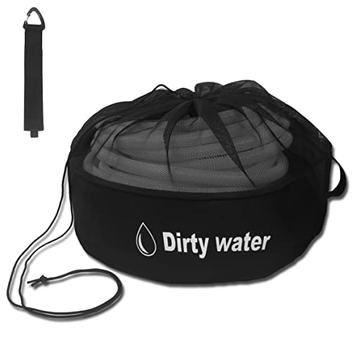 Inseknm RV Hose Bags, RV Accessories Storage Bags for Sewer Hoses, Fresh/Black Water Hoses and Electrical Cords (with 1 Storage Straps) (1 Pack Dirty Water)