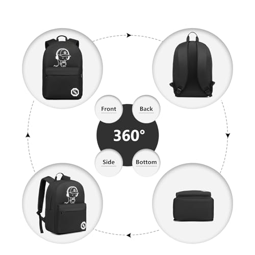 Kono Backpack School Bag for Girls Boys Teenage College Students, Rucksack for Men Women, Large and Lightweight Travel Backpack 22L - Image 4