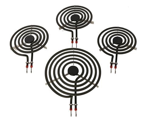 KITCHEN BASICS 101 MP31YA Electric Range Burner Surface Element - Includes an 8-Inch MP21YA5 and 3 6-Inch MP15YA Burners, 4 Pack
