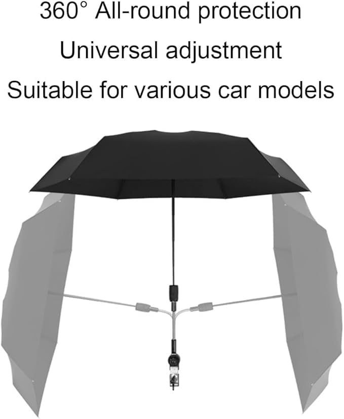 Sombrilla Carro Bebe Universal con Protección UV50+ Sombrilla Carrito Bebe Diámetro 90CM con Abrazadera de Fijación para Cochecito y Silla