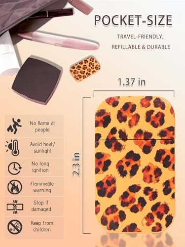 Encendedor recargable con diseño de leopardo miniatura 3