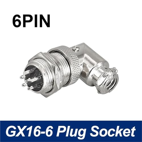 Conector GX16W push-pull de 5 pines y 16mm: conexión rápida acodada de 7A contra tirones de cables 2