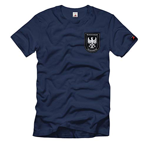 T-shirt de pompier bleu X-Large en coton confortable pour caserne