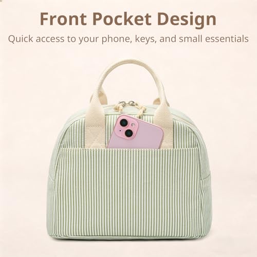 Image of LOVELYWIND Lunch Box for Women Cute Lunch Bags for Women Lunch Tote Bags Reusable Insulated Lunch Box Large Capacity Reusable Insulated Cooler for Work or Travel Gifts or Beach