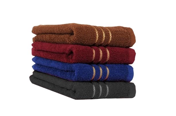 Blissful Creations Cotton 420 GSM Face, Hand, Sport Towels Set (Pack of 4)-picture-11