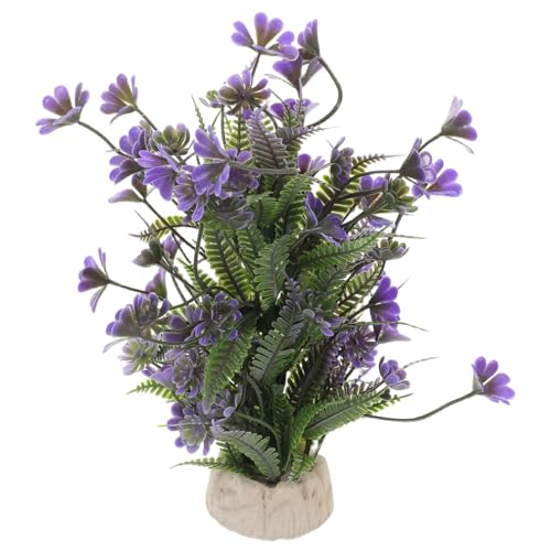 balacoo Aquarium Artificial Plant 7.87 Fish Tank Artificial Plants Shamrock Underwater Bonsai Plastic Aquarium Plants Ornament for Fish Habitat Indoor Landscaping and Decor