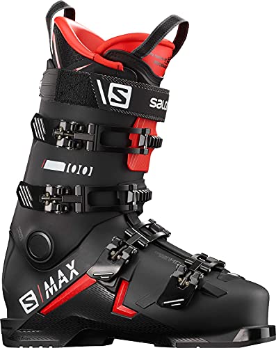 Salomon S/Max 100 Ski Boot - Men's Black/Red/White 27/27.5