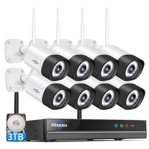 Opiniones de Kit Camaras los 5 más buscados. 47 Hiseeu Wireless Pro,Plug & Play Sistema de Cámara de Seguridad WiFi de 5MP, 3TB HDD, 16 Canales 8MP NVR Kit de Sistema de vigilancia, Audio bidireccional al Aire última...