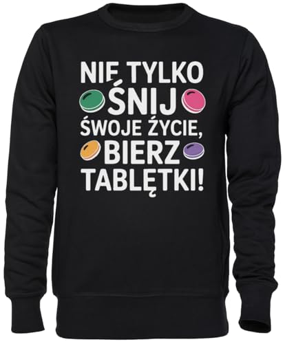 Jumper noir unisexe en jersey doux avec message inspirant