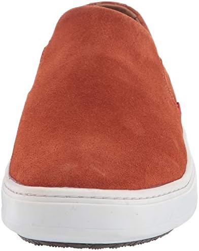 Marc Joseph New York Men's Made in Brazil Luxury Leather Venetian Sneaker, Burnt Orange Suede, 8.5 M US | Image 1