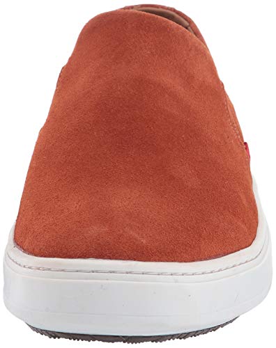 Marc Joseph New York Men's Made In Brazil Luxury Leather Venetian Sneaker, Burnt Orange Suede, 8.5 M Us #TOP1