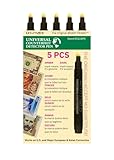 Dri Mark Universal International Counterfeit Pen, 3 Times More Ink, Fake Money Checker, Money Loss Prevention Tester & Fraud Protection for U.S. and International Currency, Made in The USA (5 Pack)