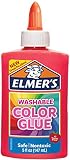 Elmer's Washable Color Glue, Pink, 5 Ounces, for Making Slime, 5 Oz