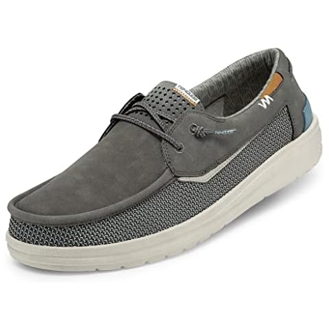 Hey Dude Welsh Natural - Casual Mens Shoes - Color Grip Steel Grey - Lightweight Comfort - Ergonomic Memory Foam Insole - Designed in Italy and California Size UK 46 Cover