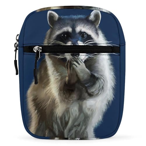 Sac à bandoulière raton laveur, sacoche multifonction pour le travail et les voyages d'affaires