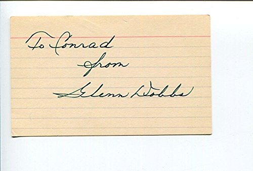 Glenn Dobbs Tulsa en Hurricane Football HOF Rare Signed Autograph - College Cut Signatures