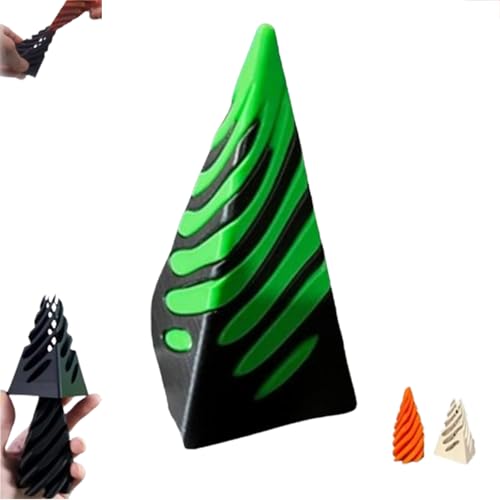 Spiral Cone Fidget Toy,Impossible Pyramid Passthrough Sculpture,Impossible Cone Fidget,Helix Screw Fidget Toy,Pass Through Pyram